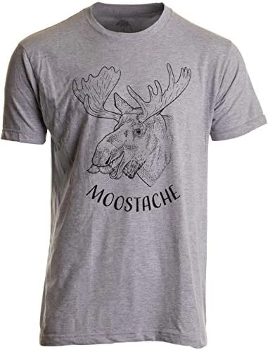 Moostache | Dad Joke Funny Stupid Animal Moose Humor Pun Mustache Men T-Shirt 6 Moostache | Dad Joke Funny Stupid Animal Moose Humor Pun Mustache Men T-Shirt - Image 4