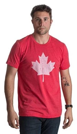 Canada Pride | Vintage Style, Retro-Feel Canadian Maple Leaf Unisex T-Shirt -T-Shirt Store 41T6p5sUW0L