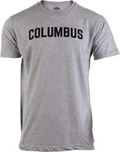Columbus | Classic Retro City Grey Ohio OH Midwest Pride Men Women T-Shirt -T-Shirt Store 41U7oPmGoyL. AC