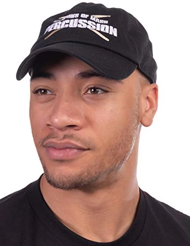 Ann Arbor T-shirt Co. Weapons Of Mass Percussion | Funny Drum Drummer Music Band Men Women Baseball Dad Hat Black 7 Ann Arbor T-shirt Co. Weapons Of Mass Percussion | Funny Drum Drummer Music Band Men Women Baseball Dad Hat Black - Image 5