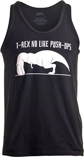 T-REX NO Like Push-UPS | Funny Adult Weight Lifting Workout Cross Train Tank Top 9 T-REX NO Like Push-UPS | Funny Adult Weight Lifting Workout Cross Train Tank Top - Image 7