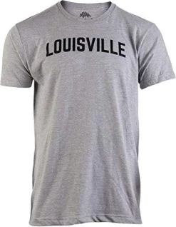 Louisville | Classic Retro City Grey Style Kentucky KY Bluegrass Derby Men Women T-Shirt -T-Shirt Store 41VTnc8XazL. AC