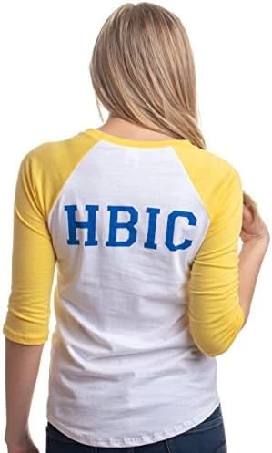 HBIC | Head Bitch In Charge Cosplay Teen Vixen Women Yellow Baseball T-Shirt 8 HBIC | Head Bitch In Charge Cosplay Teen Vixen Women Yellow Baseball T-Shirt - Image 6