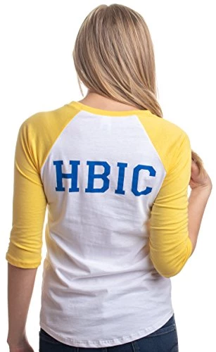 HBIC | Head Bitch In Charge Cosplay Teen Vixen Women Yellow Baseball T-Shirt 3 HBIC | Head Bitch In Charge Cosplay Teen Vixen Women Yellow Baseball T-Shirt