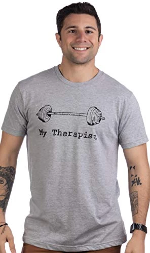 My Therapist (Barbell) | Funny Workout Working Out Weight Lifting Lifter Joke Man T-Shirt 4 My Therapist (Barbell) | Funny Workout Working Out Weight Lifting Lifter Joke Man T-Shirt - Image 2