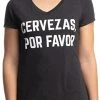 Cervezas, Por Favor | Funny Spanish Party Saying Mexico Vacation Graphic T-Shirt For Men