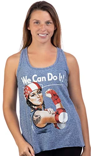 Rosie The Skater | Roller Derby Funny Riveter Racerback Girl Tank Top For Women 4 Rosie The Skater | Roller Derby Funny Riveter Racerback Girl Tank Top For Women - Image 2
