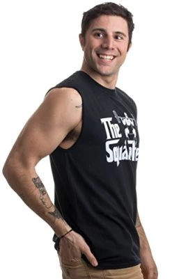 The Squat Father | Funny Workout Weight Lifting Sleeveless Muscle Shirt For Men -T-Shirt Store 41Wzi27kxZL 2