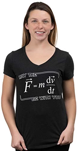 May The (F=m*dv/dt) Be With You | Funny Physics Science Women's T-Shirt 4 May The (F=m*dv/dt) Be With You | Funny Physics Science Women's T-Shirt - Image 2