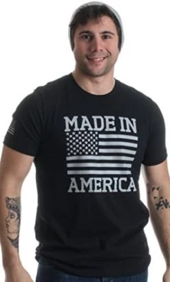 Made In America | USA Military Pride Tactical Subdued Merica Flag Unisex T-Shirt -T-Shirt Store 41XBPdm9R4L. AC