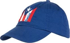 Puerto Rican Flag | Boricua Nuyorican Rico Pride Low Fit Baseball Cap Dad Hat Royal Blue