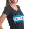 Chicago City Flag Skyline | Vintage Retro Triblend V-Neck Shirt Top For Women -T-Shirt Store 41XlJxN8o8L