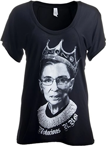 Notorious R.B.G. Progressive Liberal Ruth Bader Ginsburg Flowy Ladies' T-Shirt-Flowy,XL 5 Notorious R.B.G. Progressive Liberal Ruth Bader Ginsburg Flowy Ladies' T-Shirt-Flowy,XL - Image 3