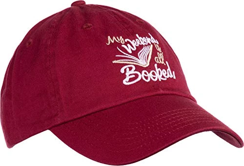 Ann Arbor T-shirt Co. My Weekend Is All Booked | Funny Cute Book Club Reader Reading Women's Baseball Dad Hat 4 Ann Arbor T-shirt Co. My Weekend Is All Booked | Funny Cute Book Club Reader Reading Women's Baseball Dad Hat - Image 2