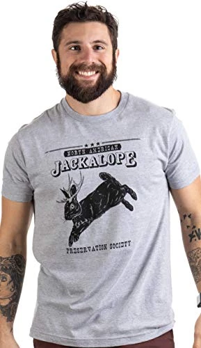 North American Jackalope Preservation Society | Funny Folklore Men Women T-Shirt-(Adult,L) 4 North American Jackalope Preservation Society | Funny Folklore Men Women T-Shirt-(Adult,L) - Image 2