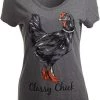 Classy Chick | Funny, Cute Chicken Hen Humor Chiken V-Neck T-Shirt For Women 1 Classy Chick | Funny, Cute Chicken Hen Humor Chiken V-Neck T-Shirt For Women -T-Shirt Store 41aQCLwtMFL