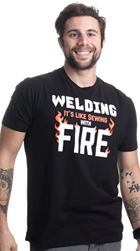 Welding: It's Like Sewing With Fire | Funny Welder, Repairman Unisex T-Shirt 5 Welding: It's Like Sewing With Fire | Funny Welder, Repairman Unisex T-Shirt - Image 3