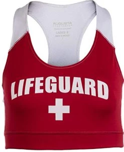 Lifeguard Sports Bra | Women's Lifeguarding Swimsuit Swim Suit Uniform Beach Top