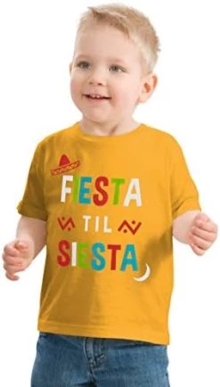 Fiesta Til' Siesta | Cute Funny Napping Nap Time Party Toddler Boy Girl T-Shirt -T-Shirt Store 41aqwB6Dz8L. AC