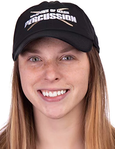 Ann Arbor T-shirt Co. Weapons Of Mass Percussion | Funny Drum Drummer Music Band Men Women Baseball Dad Hat Black 8 Ann Arbor T-shirt Co. Weapons Of Mass Percussion | Funny Drum Drummer Music Band Men Women Baseball Dad Hat Black - Image 6