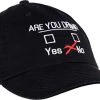 You Drunk? | Funny Beer Drinking, Bar Party Humor Gag Gift Men Women Baseball Dad Hat Black