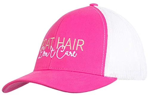 Boat Hair, Don't Care | Ponytail Trucker Hat, Boating Lake Cute Pony Tail Cap - Pink 6 Boat Hair, Don't Care | Ponytail Trucker Hat, Boating Lake Cute Pony Tail Cap - Pink - Image 4