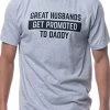 Great Husbands Get Promoted To Daddy | Funny New Father Dad Joke Paternity Gender Reveal T-Shirt For Men -T-Shirt Store 41c7zYvh7dL