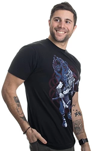Viking Berserker, Bear Spirit | Valhalla Norse Nordic Mythology Warrior T-Shirt 6 Viking Berserker, Bear Spirit | Valhalla Norse Nordic Mythology Warrior T-Shirt - Image 4