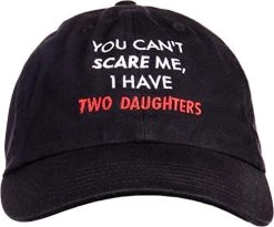 Ann Arbor T-shirt Co. You Can't Scare Me, I Have Two Daughters | Funny Dad Daddy Cute Joke Men Baseball Dad Hat 7 Ann Arbor T-shirt Co. You Can't Scare Me, I Have Two Daughters | Funny Dad Daddy Cute Joke Men Baseball Dad Hat -T-Shirt Store 41cWXCegKL. AC