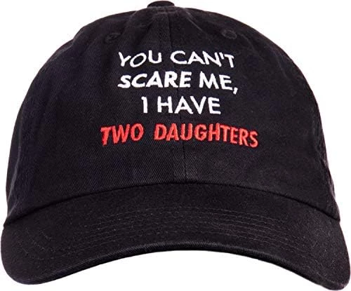 Ann Arbor T-shirt Co. You Can't Scare Me, I Have Two Daughters | Funny Dad Daddy Cute Joke Men Baseball Dad Hat 5 Ann Arbor T-shirt Co. You Can't Scare Me, I Have Two Daughters | Funny Dad Daddy Cute Joke Men Baseball Dad Hat - Image 3