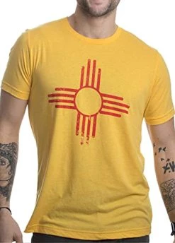 Vintage New Mexico Flag | Zia Sun New Mexican State Pride Men Or Women T-Shirt