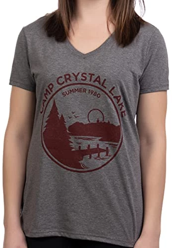 1980 Camp Crystal Lake Counselor | Funny 80s Horror Movie Fan Women Top T-Shirt 3 1980 Camp Crystal Lake Counselor | Funny 80s Horror Movie Fan Women Top T-Shirt