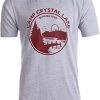Tall Tee: 1980 Camp Crystal Lake Counselor | Funny 80s Horror Movie Fan T-Shirt-(Tall,L) Vintage Grey