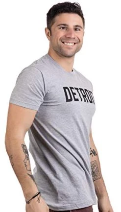 Detroit | Classic Retro City Grey Blue Red Black Detroiter 313 Cool Michigan Men Women T-Shirt -T-Shirt Store 41dFRBtlLpL