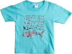 Shark Species | Cool Ocean Fan Boy Girl Birthday Party Swim Shirt Youth T-Shirt