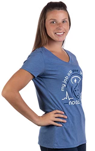 Medical Humor Graphic Tees | Funny Cute Doctor Nurse Practitioner RN PA NP V-Neck T-Shirt For Women 4 Medical Humor Graphic Tees | Funny Cute Doctor Nurse Practitioner RN PA NP V-Neck T-Shirt For Women - Image 2