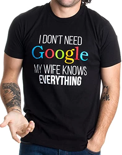 My Wife Knows Everything! | Funny Husband Dad Groom T-Shirt 4 My Wife Knows Everything! | Funny Husband Dad Groom T-Shirt - Image 2