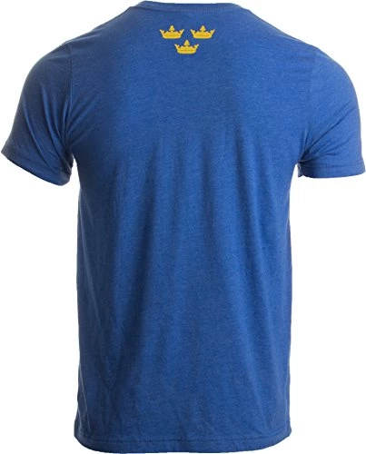 Swedish Flag | Vintage Style, Retro-Feel Sweden Flag & Kronor Unisex T-Shirt 4 Swedish Flag | Vintage Style, Retro-Feel Sweden Flag & Kronor Unisex T-Shirt - Image 2