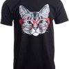 Red Linda Glasses Cat | Funny Belcher Kitty Cute Humor Fun T-Shirt For Men Women -T-Shirt Store 41gRawNDa5L