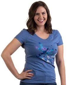 Dragonflies | Dragonfly Nature Art Insect Bug V-Neck T-Shirt For Women -T-Shirt Store 41gnpnycqxL 1