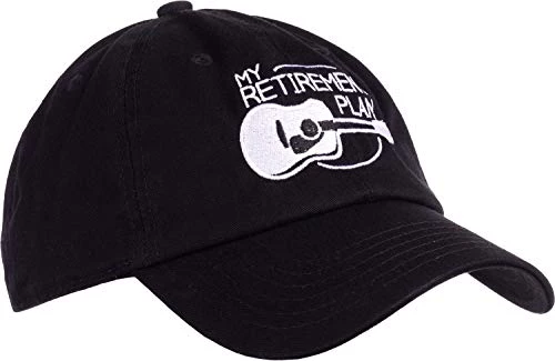 Ann Arbor T-shirt Co. My Retirement Plan (Guitar) | Funny Music Musician Humor Men Women Joke Baseball Dad Hat Black 4 Ann Arbor T-shirt Co. My Retirement Plan (Guitar) | Funny Music Musician Humor Men Women Joke Baseball Dad Hat Black - Image 2