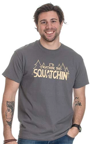 I'd Rather Be Squatchin' | Funny Official Gone Bigfoot Sasquatch Hunter T-Shirt 4 I'd Rather Be Squatchin' | Funny Official Gone Bigfoot Sasquatch Hunter T-Shirt - Image 2