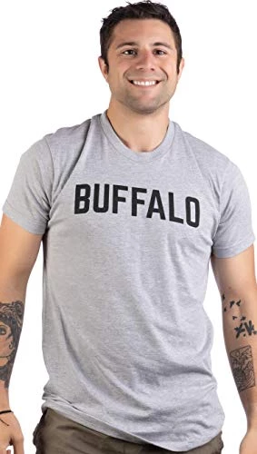 Buffalo | Classic Retro City Grey New York Lake Erie Vintage NY Men Women T-Shirt 4 Buffalo | Classic Retro City Grey New York Lake Erie Vintage NY Men Women T-Shirt - Image 2