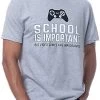 School Is Important, But Video Games Are Importanter | Funny Gamer Humor Joke For Men Women T-Shirt