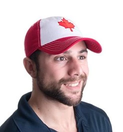 Canada Maple Leaf Hat | Canadian Pride Embroidered Adult Twill Baseball Cap -T-Shirt Store 41iREzr23hL