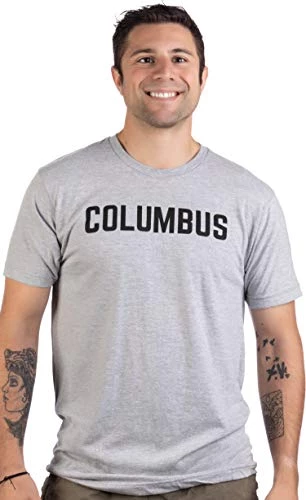 Columbus | Classic Retro City Grey Ohio OH Midwest Pride Men Women T-Shirt 4 Columbus | Classic Retro City Grey Ohio OH Midwest Pride Men Women T-Shirt - Image 2