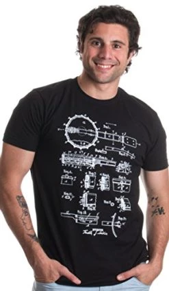 Original 1885 Banjo Patent Drawing | Banjo Player History Art Unisex T-Shirt-(Adult,L) Black 10 Original 1885 Banjo Patent Drawing | Banjo Player History Art Unisex T-Shirt-(Adult,L) Black -T-Shirt Store 41ifXvirsZL