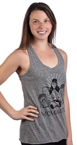 Momaste | Cute Funny Yoga Mom Life Mommy Namaste Workout Racerback Tank Top For Women -T-Shirt Store 41ioQsmKBVL 2