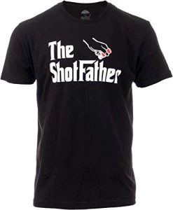 The Shotfather | Funny Bird Camp Duck Hunting Grouse Goose Turkey Hunt Hunter Joke T-Shirt For Men Women-(Adult,XL) Black