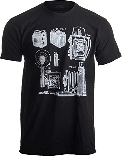 1938 Graflex Speed Graphic Camera Patent Drawing | Photographer Unisex T-Shirt 3 1938 Graflex Speed Graphic Camera Patent Drawing | Photographer Unisex T-Shirt